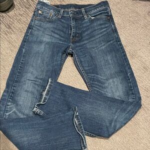 Levi's Men's Slim Straight Jeans in Indigo Blue